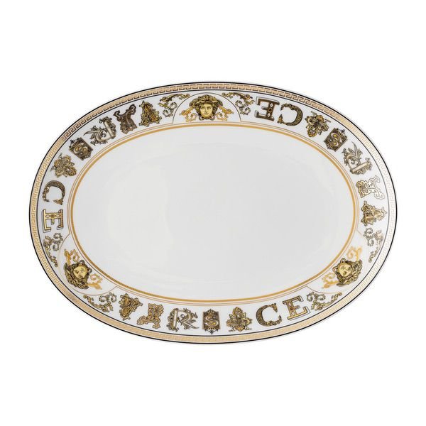 Versace Platter Virtus Gala White 33cm -Versace