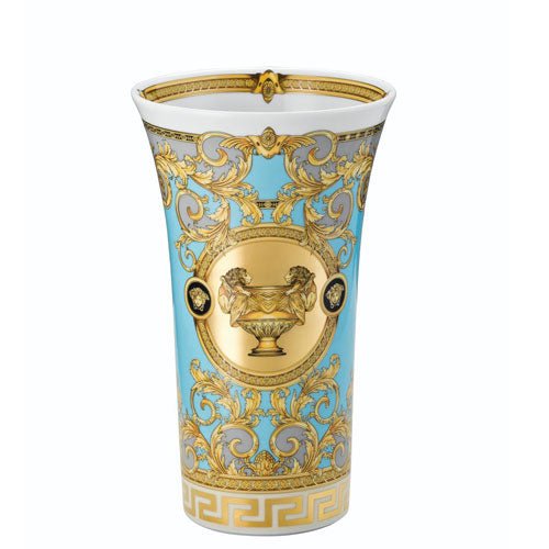 Versace Vase Prestige Gala (Grey Blue and Gold)(18cm) -Versace