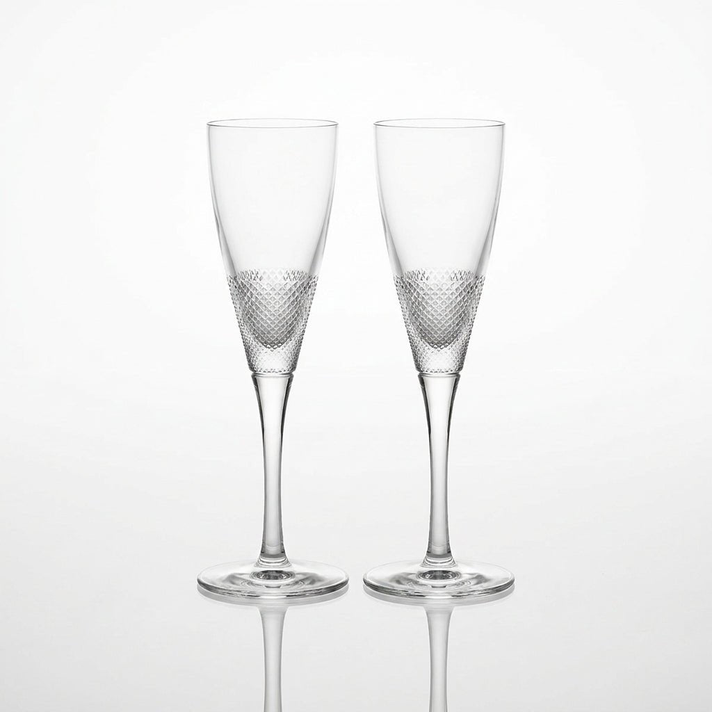 Vista Alegre Atlantis Flute Splendour Set of 2 -Vista Alegre Atlantis