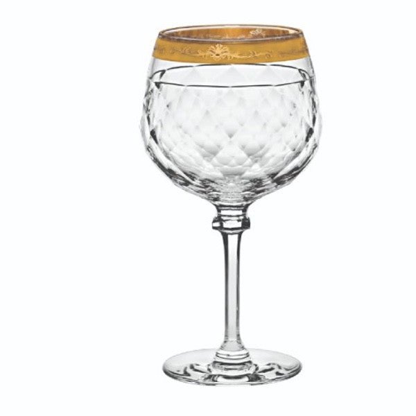 Vista Alegre Atlantis Red wine goblet large Palazzo Gold each -Vista Alegre Atlantis