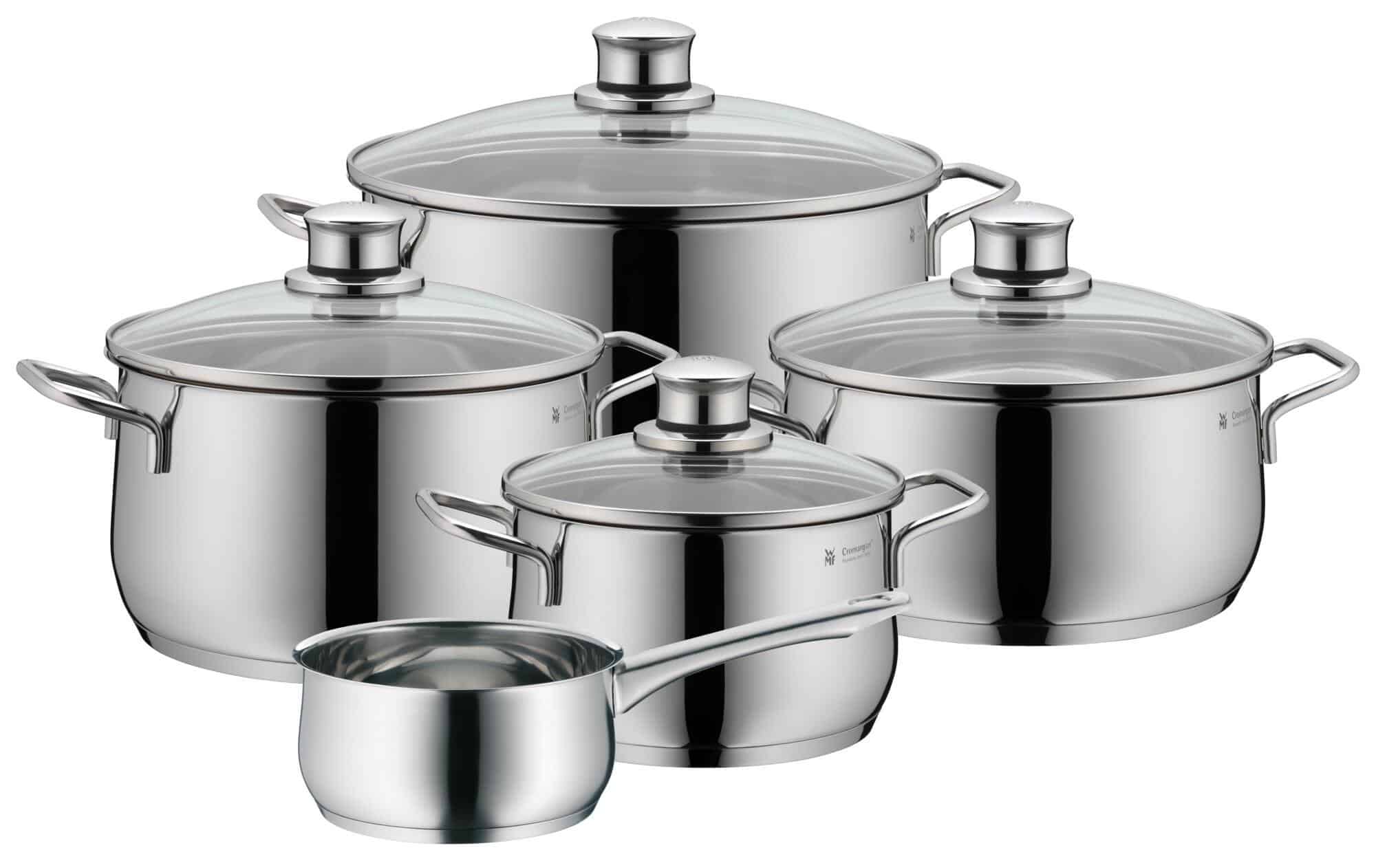 WMF Diadem Plus 9 Piece Stainless Steel Cookware Set -WMF