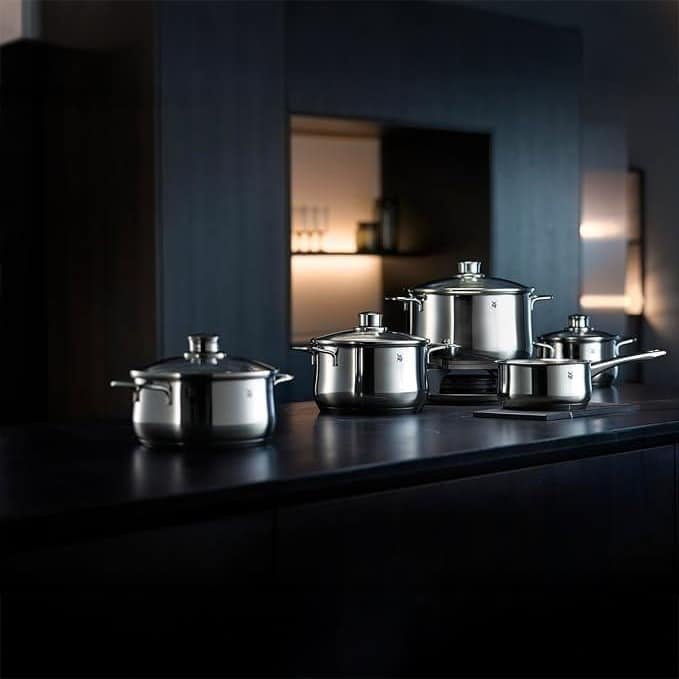 WMF Diadem Plus 9 Piece Stainless Steel Cookware Set -WMF